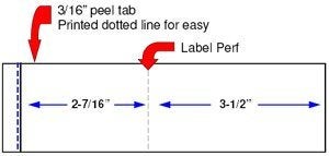 IDEALSEAL Preferred Postage Supplies Neopost/Hasler 6-1/8"" x 1-9/16"" Postage tape strip. Compare to Neopost Postage Meter tape 7465233-01/PT1N03/PT1N12 and Hasler 900-401-0/PT1H12 - Image 2